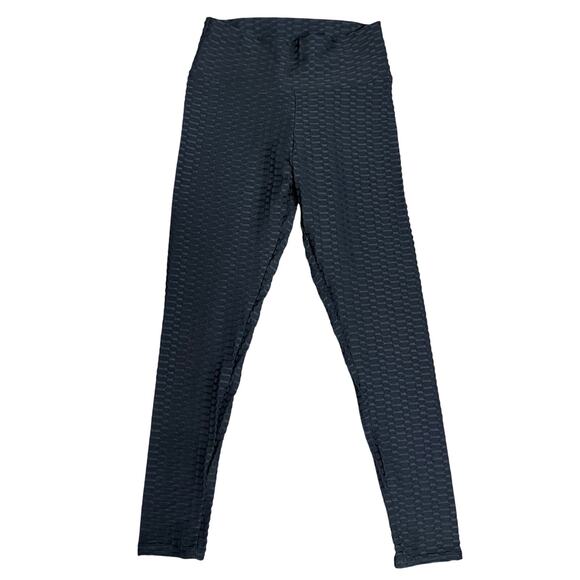 Anti Cellulite Scrunch Butt Black Leggings - Picture 2 of 4